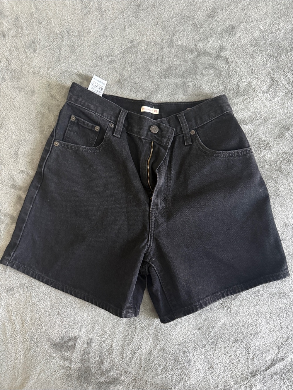 Levi's Black Denim Women's Shorts